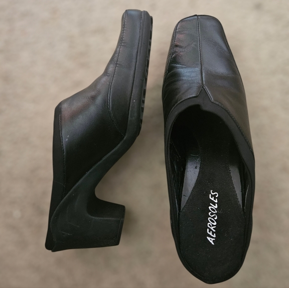 Aerosoles Block Heel Slip On Mules Women 10 - Picture 1 of 8